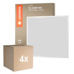 Mehrfachpackung 4x Ledvance LED Panel Compact Aluminium Weiß 33W 3630lm - 840 Kaltweiß | 60x60cm - UGR < 19