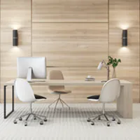 Bürobeleuchtung mit LED-Wandleuchten